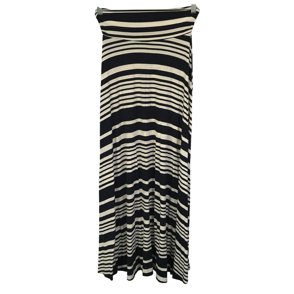 Reneec Maxi Skirt Small Womens Striped Coastal Beachy Vacation Date Casual